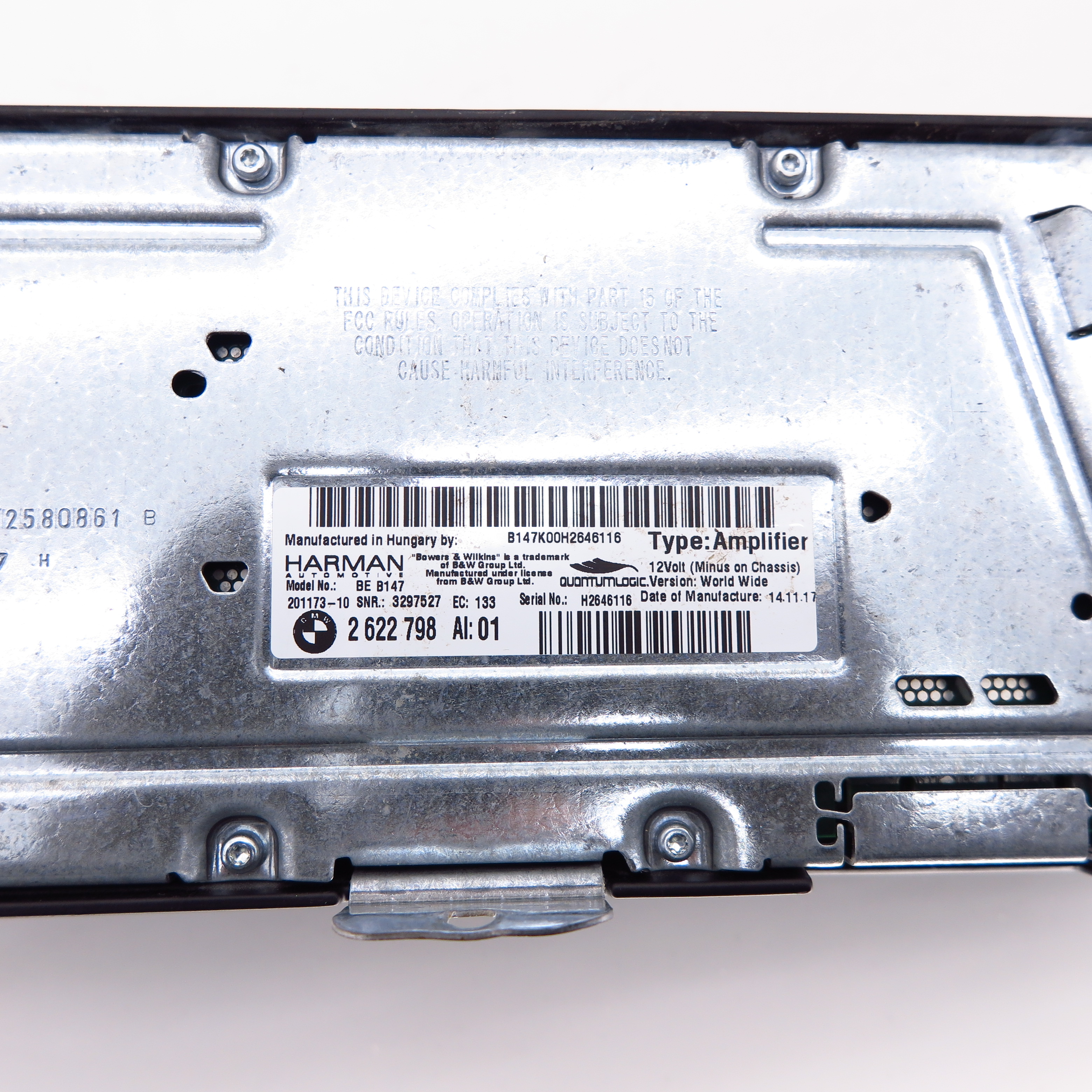 Amplifier Bmw G11 G12 7 Series Audiosystem Amplifier B W Ebay